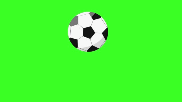 Soccer Ball Bounces Green Background Chroma Key — Stock Video © juan55555  #565674482