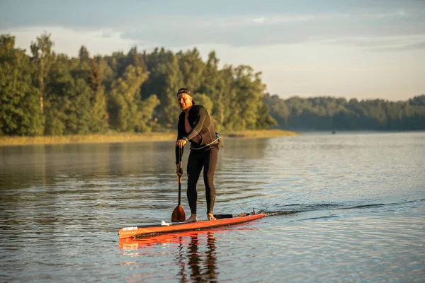 Vaidava Letonia 2021 Sup Stand Paddle Boarding Competencia Sup Carrera — Foto de Stock