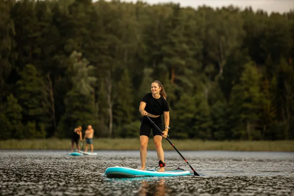 Vaidava Letonia 2021 Sup Stand Paddle Boarding Competencia Sup Carrera — Foto de Stock