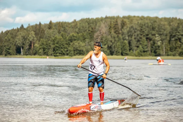 Vaidava Latvia 2021 Sup Stand Paddle Boarding Sup Competition Race — Stockfoto