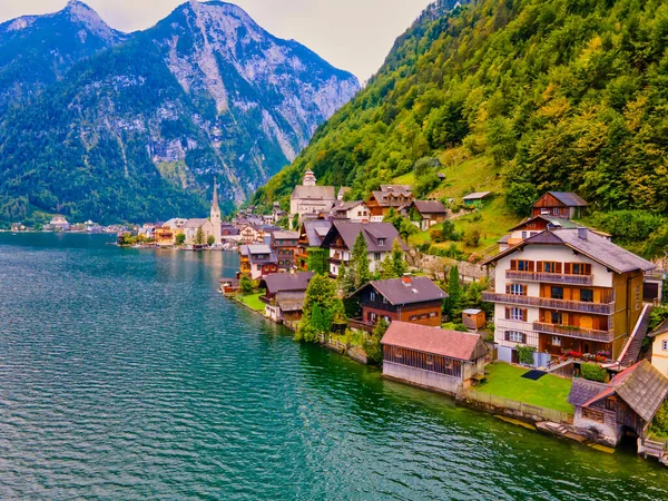 Avusturya Alpleri Ndeki Güzel Dağ Köyü Hallstatt Salzkammergut Bölgesi Hallstatt — Stok fotoğraf