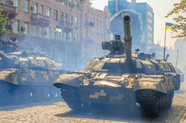 August 24, 2021. Kyiv, Ukraine. Military parade dedicated to the thirtieth anniversary of Ukraine`s independence