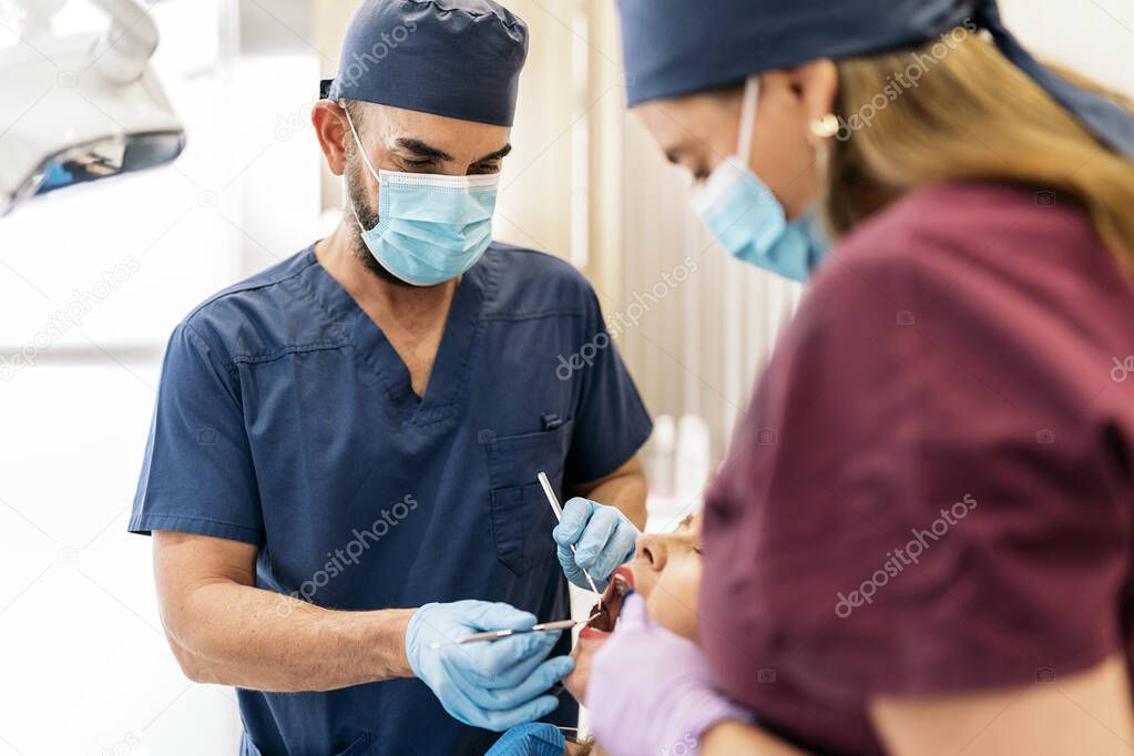 Young Patient During Dentist Visit
