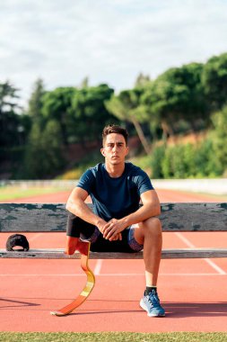 Engelli Genç Sporcu Dinleniyor