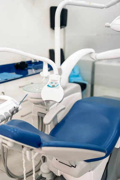 Dental chair and other special equipment in the inside of dental clinic.