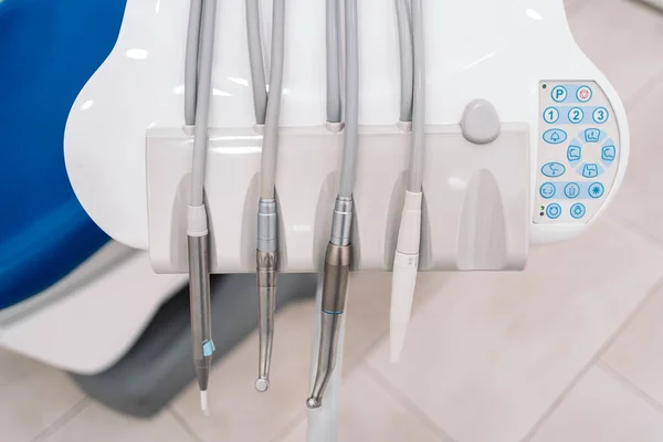 Close Modern Tools Used Dentist Clinic — Foto Stock