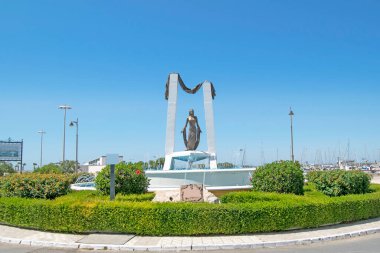 Chipiona, Cadiz, İspanya: Roco Jurado Anıtı Chipiona, Cadiz, Endülüs, İspanya 'da ünlü Endülüs kantosu