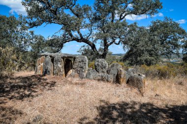 Los Gabrieles dolmens ensemble in Valverde del Camino, Huelva, Andalusia, Spain