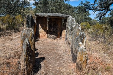 Los Gabrieles dolmens ensemble in Valverde del Camino, Huelva, Andalusia, Spain