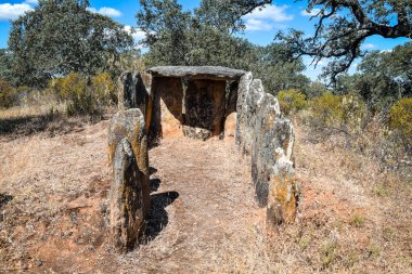 Ls Gabrieles megalithic complex, in the town of Valverde del Camino, Huelva province, Andalusia, Spain