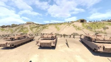 Askeri tankın 3D görüntülemesi