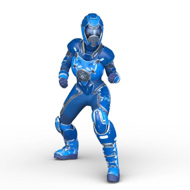 Süper bir kadının 3B canlandırması