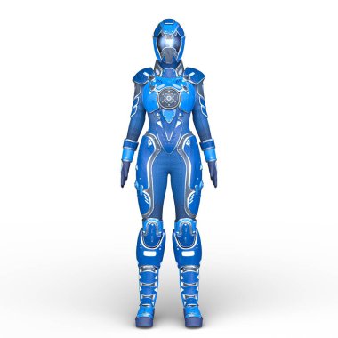 Süper bir kadının 3B canlandırması