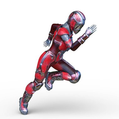 Süper bir kadının 3B canlandırması