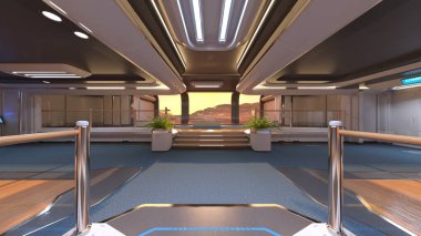 İnceleme tabanının 3B CG yorumlaması