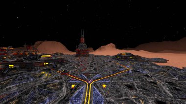 Gezegen keşif üssünün 3D görüntülemesi