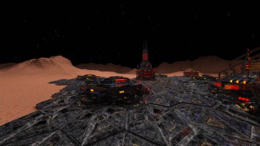 Gezegen keşif üssünün 3D görüntülemesi