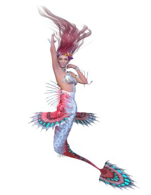 Bir denizkızının 3 boyutlu canlandırması