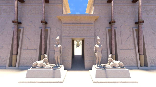 古代遺跡の3Dレンダリング — ストック写真