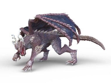 Uçan bir canavarın 3 boyutlu görüntüsü