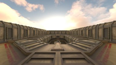 Çatı aralığının 3B görüntülemesi