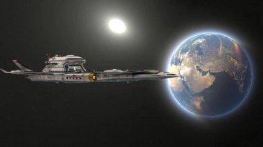 Bir uzay gemisinin 3D görüntülemesi