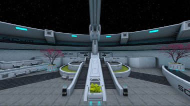 Gezegen keşif üssünün 3D görüntülemesi