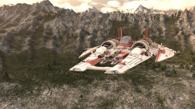 Bir uzay gemisinin 3D görüntülemesi