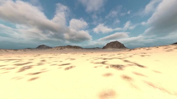Darstellung Der Wüste — Stockvideo