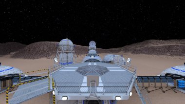 Gezegen keşif üssünün 3D görüntülemesi