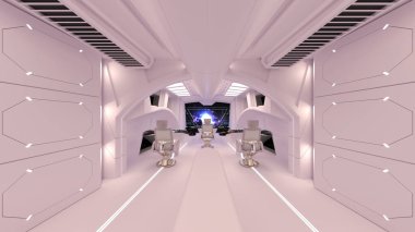 İç uzay aracının 3B CG görüntülemesi