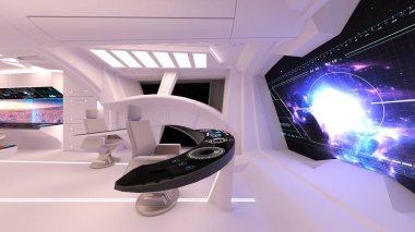 İç uzay aracının 3B CG görüntülemesi