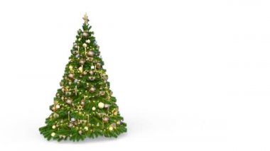Bir Noel ağacının 3D canlandırması