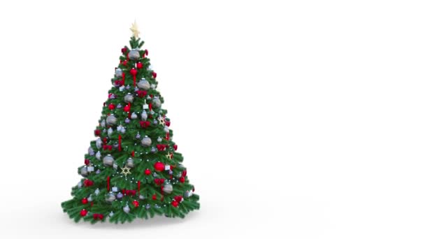 Representación Árbol Navidad — Vídeos de Stock