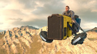 Uçan bir makinenin 3B görüntülemesi