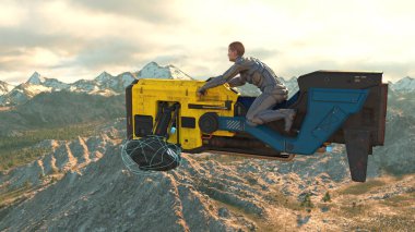 Uçan bir makinenin 3B görüntülemesi