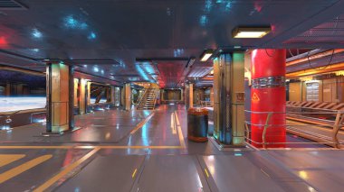 Fütürist binanın 3B görüntülemesi