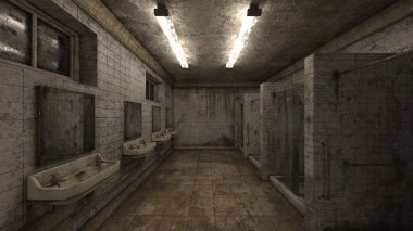 Duş odasının 3 boyutlu canlandırması