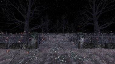 Mezarlığın 3B canlandırması