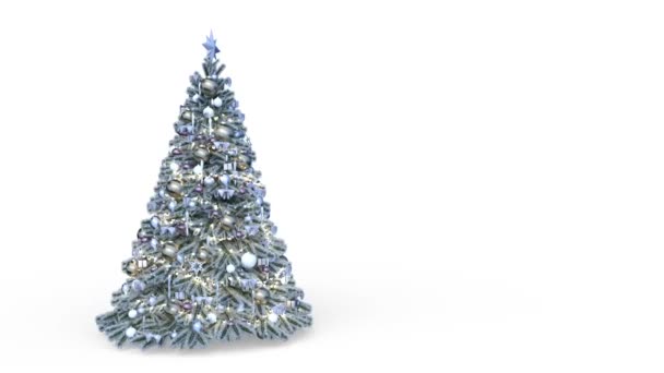 Renderelés Egy Karácsonyfa — Stock videók