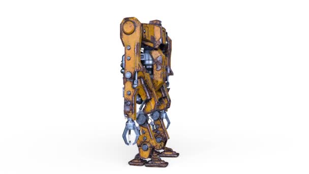 ロボットの3Dレンダリング — ストック動画