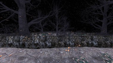 Mezarlığın 3B canlandırması