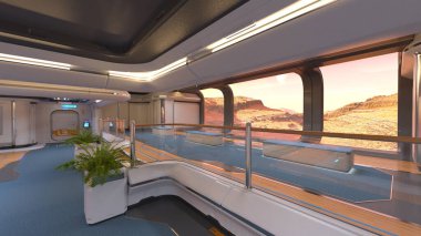 İnceleme tabanının 3B CG yorumlaması