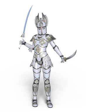 Bir şövalyenin 3 boyutlu canlandırması