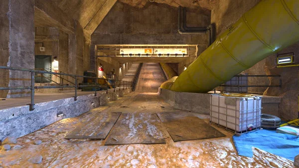 Yeraltı şantiyesinin 3 boyutlu görüntülemesi