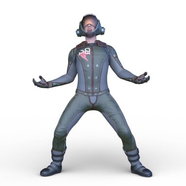 Bir siber adamın 3 boyutlu canlandırması