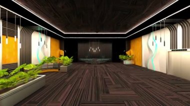 Giriş salonunun 3B görüntüsü
