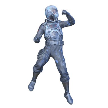 Bir hava kuvvetleri adamının 3 boyutlu canlandırması