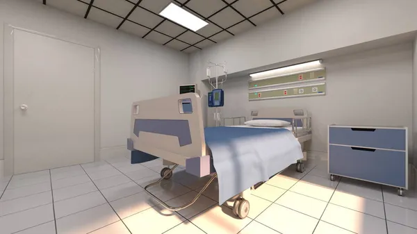 Rendering Hospital Room — Stock Photo, Image