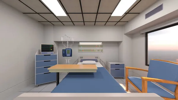 Representación Habitación Del Hospital — Foto de Stock